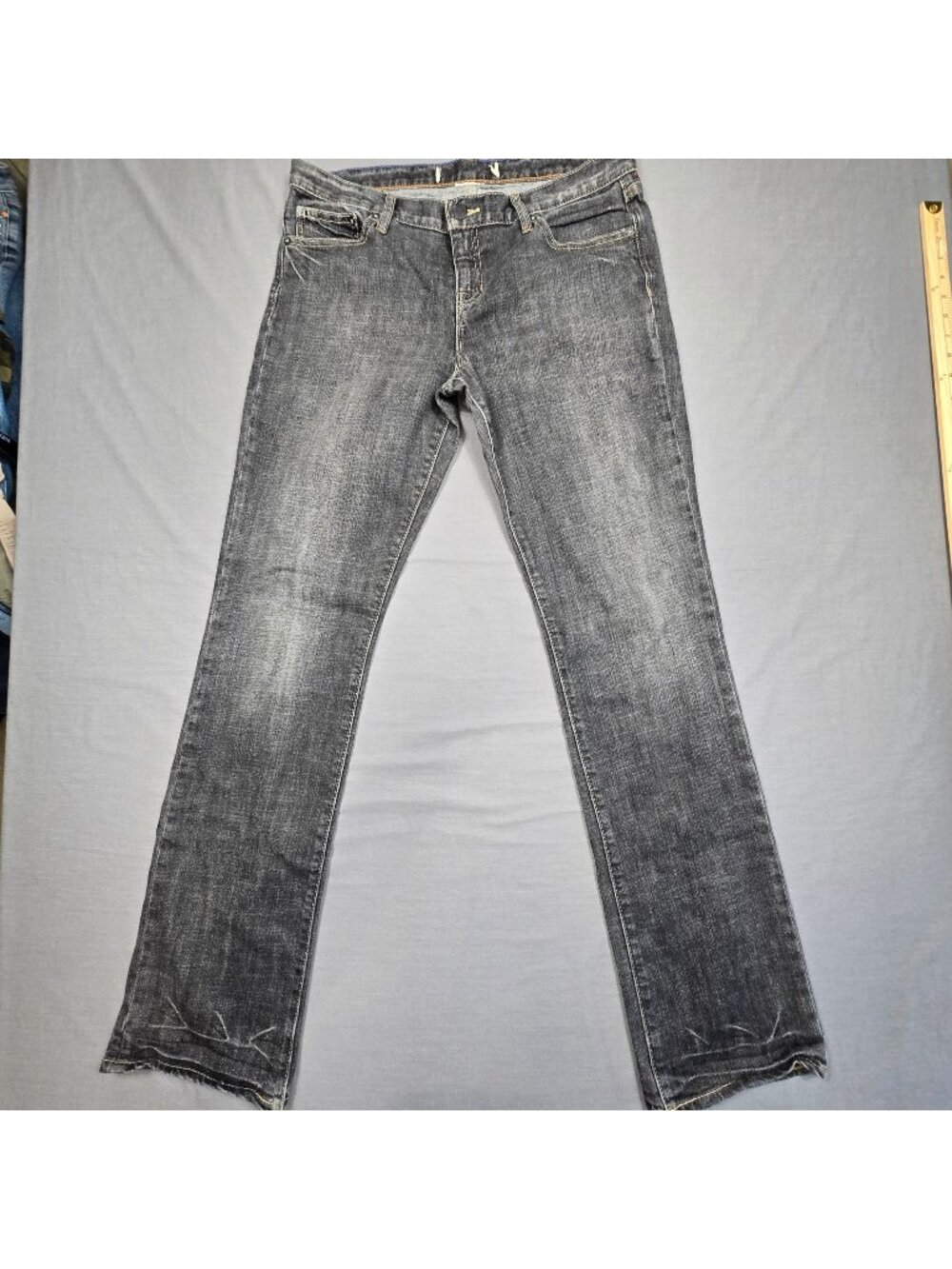 Gap 1969 Mens Jeans Size 34 X 34 Relaxed Fit Gray Denim Straight Leg